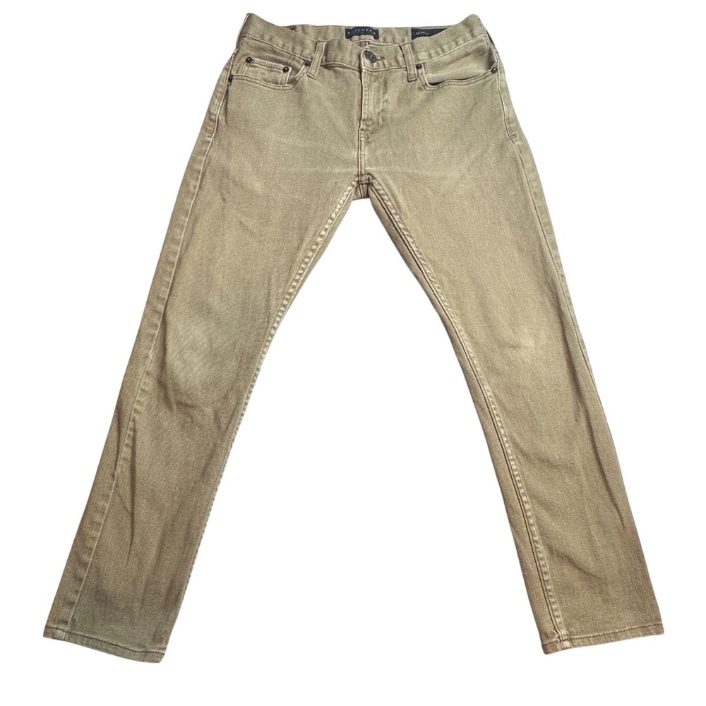 Bullhead Denim Co Jeans Mens 30x30 (30x27) Khaki Skinny Tan Stretch Cotton Pants
